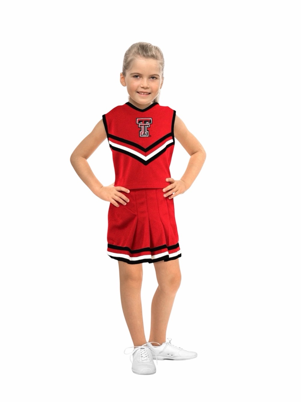 NEW Texas Tech Red Raiders Youth Cheerleader Uniform Top & Skirt Small Sz 8